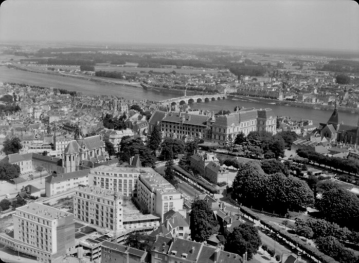 Vue aérienne en 1969.