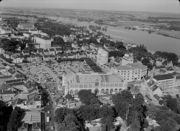 Vue aérienne en 1968.