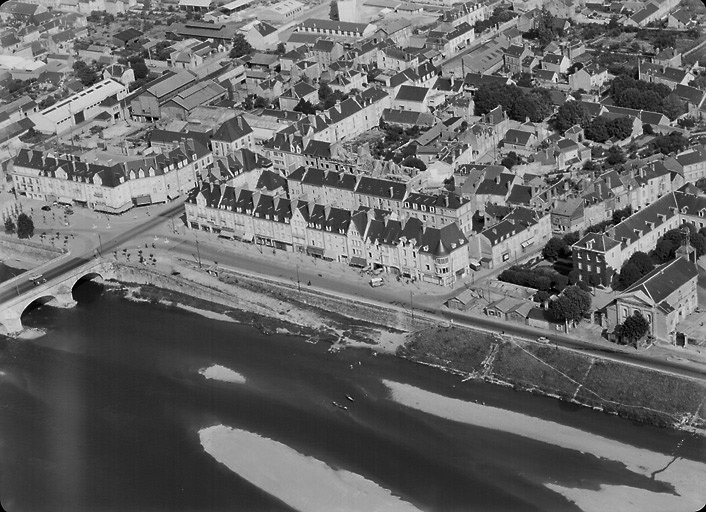 Vue aérienne en 1955.