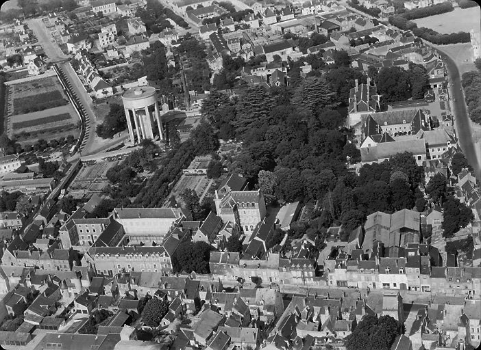 Vue aérienne en 1955.