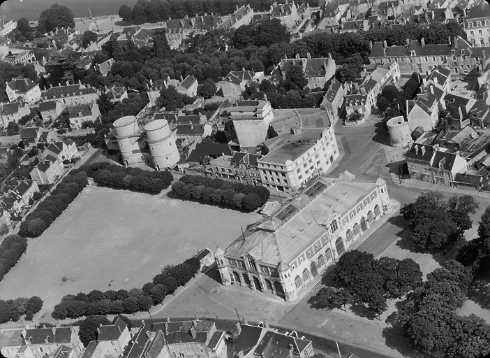 Vue aérienne en 1955.