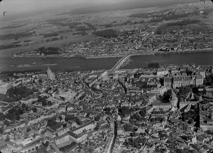 Vue aérienne en 1949.