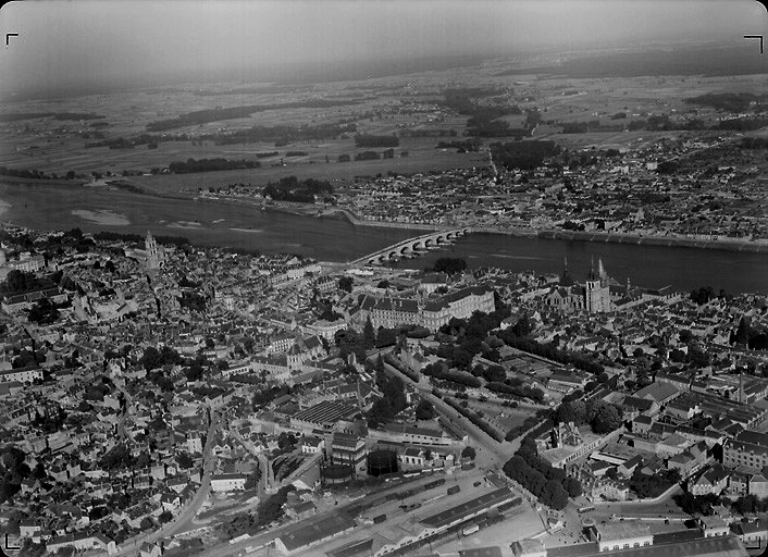 Vue aérienne en 1949.