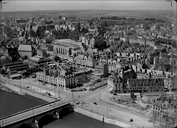 Vue aérienne en 1951.