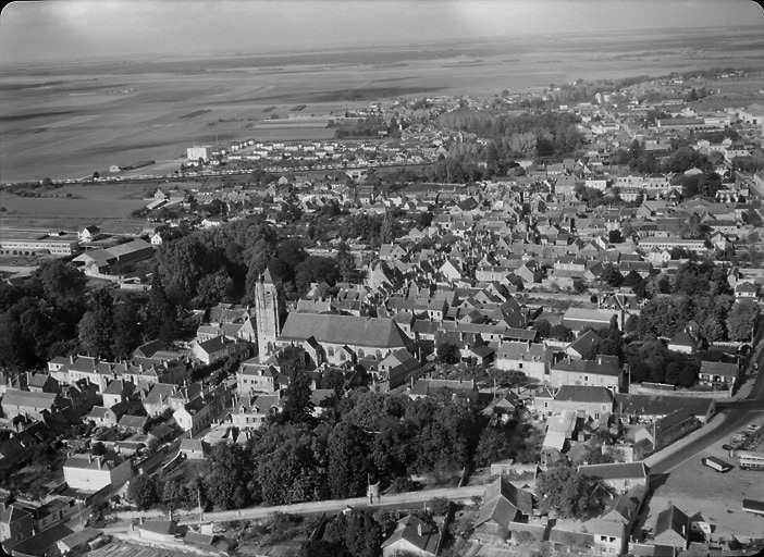 Vue aérienne en 1970.