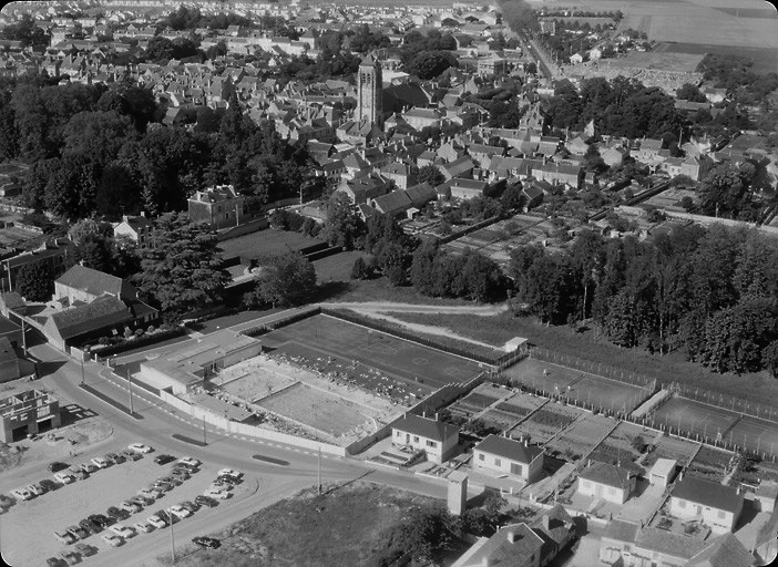 Vue aérienne en 1968.