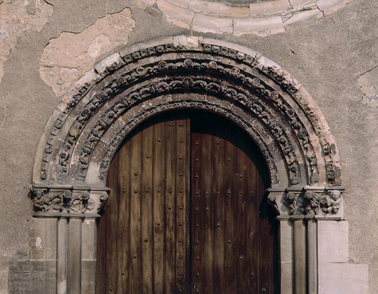 Détail du portail latéral sud.