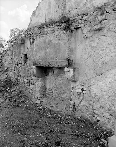 Cheminée de la maison 22 Grande rue (détruite), 1968 (avant destruction).