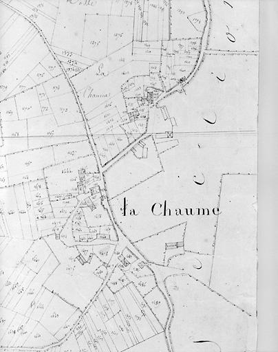 Plan en 1819 d'après cadastre au 1/2500e, section A3.