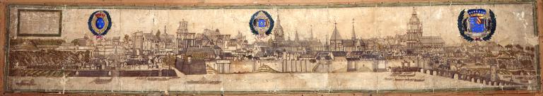 Profil de la ville de Blois veüe du midy, 1675, par C. Maugier. (musée des Beaux Arts, Blois).