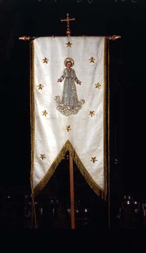 Bannière de procession de paroisse : sainte Enfance