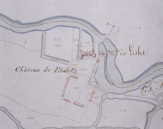 Plan extr. plan cadastral napoléonien, section B3, 1814, 1/2500è.