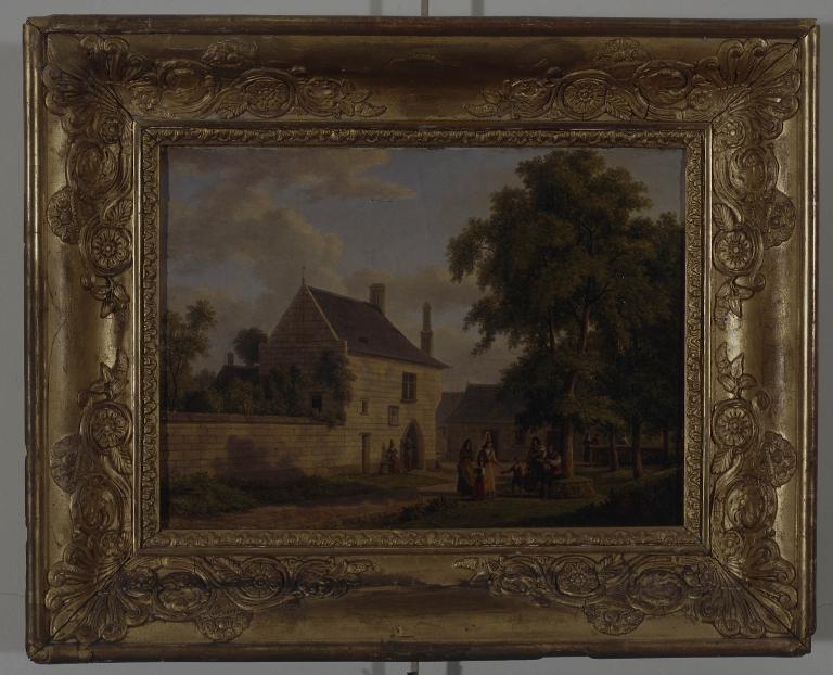 Vue du Prieuré. Huile sur toile. XIXe siècle. (Musée des Beaux-Arts de Tours).