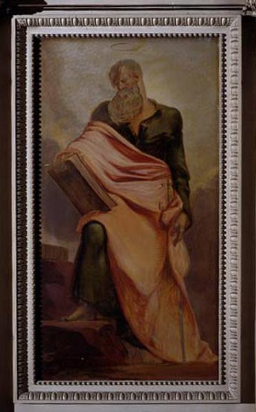 Détail, tableau (saint Paul) de l'autel Saint Paul, daté de 1807, 173 x 92cm.
