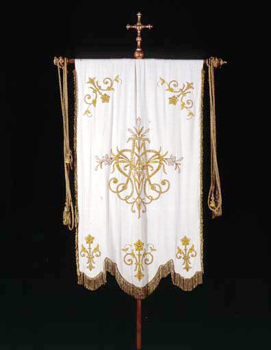 Bannière de procession de la confrérie de l'Immaculée Conception