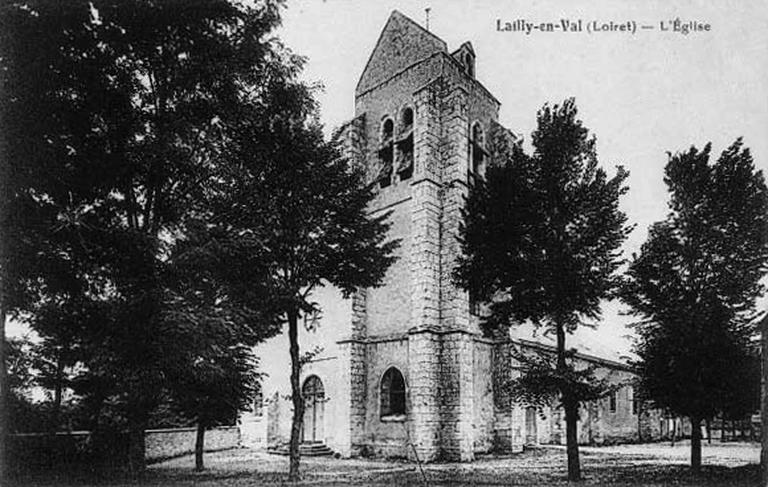 Vue de l'église prise du sud-ouest au début du siècle.