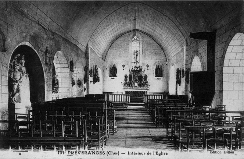 Nef d'après une carte postale, 1er quart 20e siècle.