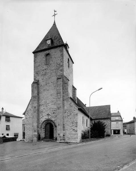 Façade occidentale et clocher.