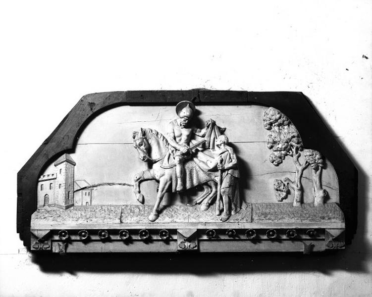 Demi-relief : la Charité de saint Martin