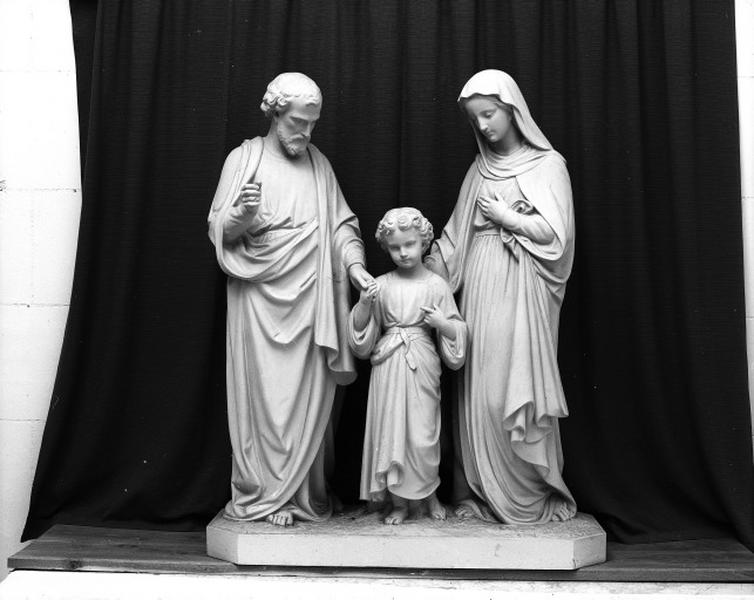 Groupe sculpté : la Sainte Famille