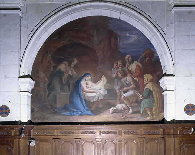 Ensemble de 14 peintures monumentales de la chapelle saint Joseph