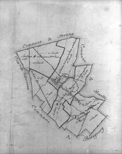 Plan cadastral, 1828.