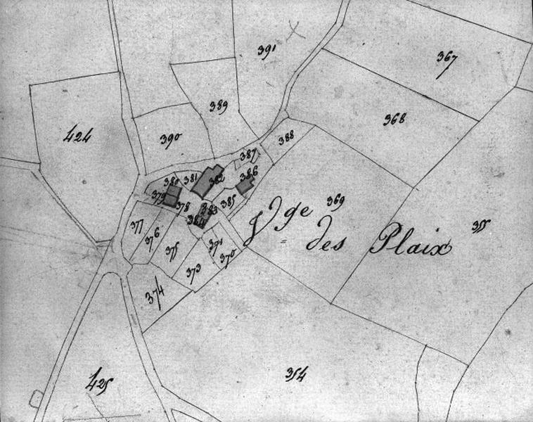 Plan cadastral 1811, section E1.