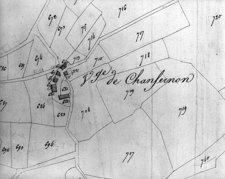 Plan cadastral, 1811, section C7.