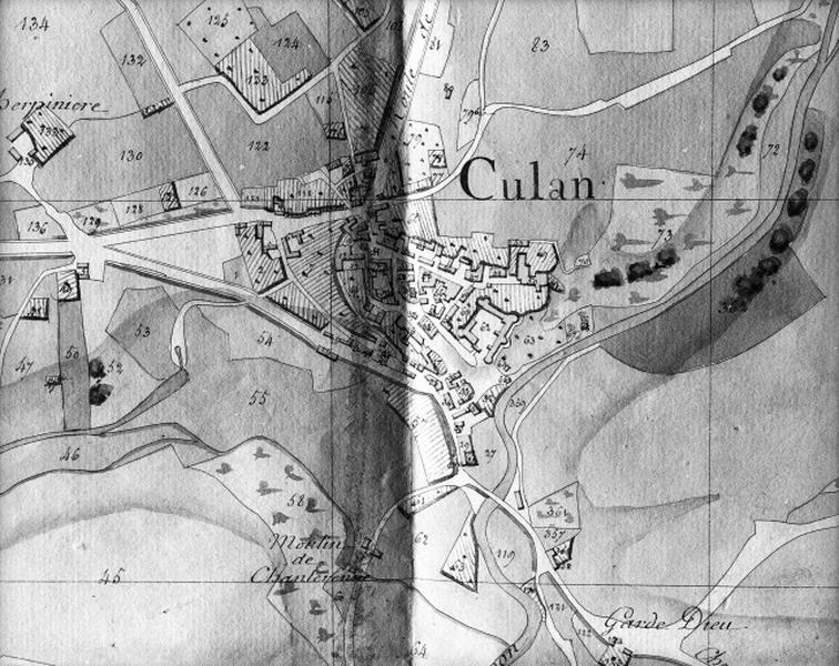 Plan extrait du plan par masse de culture, 1806.