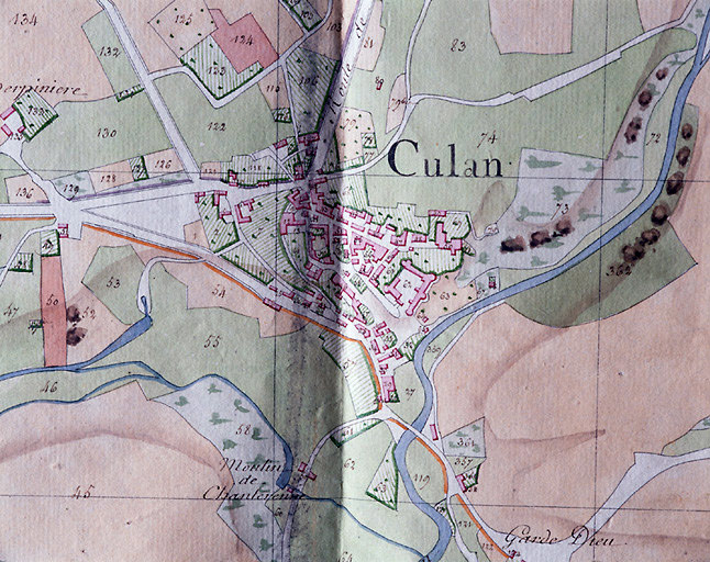 Plan extrait du plan par masse de culture, 1806.