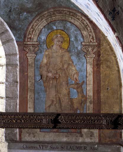 Galerie Saint-Jean-Baptiste, mur sud, septième travée en partant de l'ouest : saint Laumer.