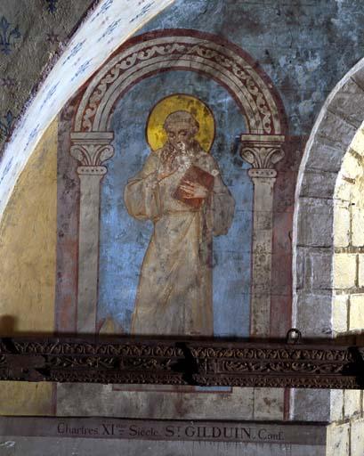 Galerie Saint-Jean-Baptiste, mur sud, septième travée en partant de l'ouest : saint Gilduin.