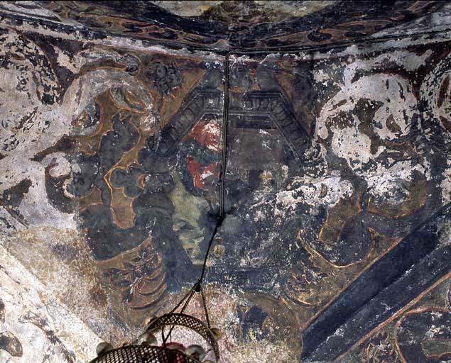 Chapelle Notre-Dame de Sous-Terre : détail du décor.