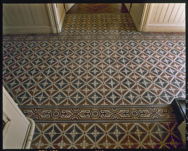 Carrelage du couloir d'entrée.