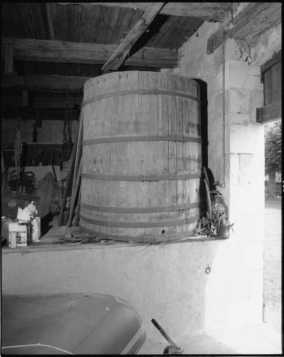 Le cuvage. Vue intérieure. La cuve de fermentation.