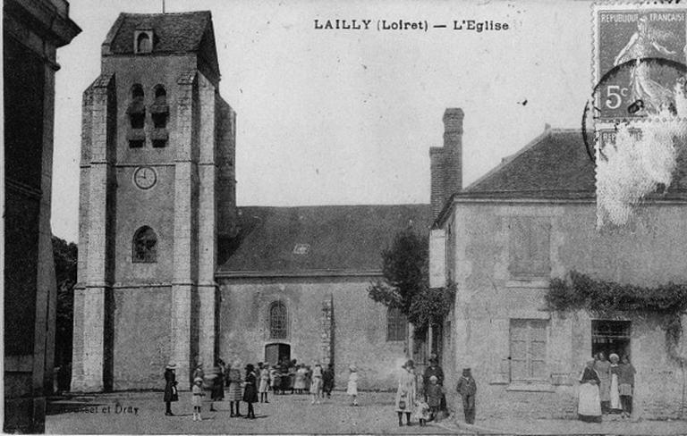 L'église et ses abords sud au début du siècle.