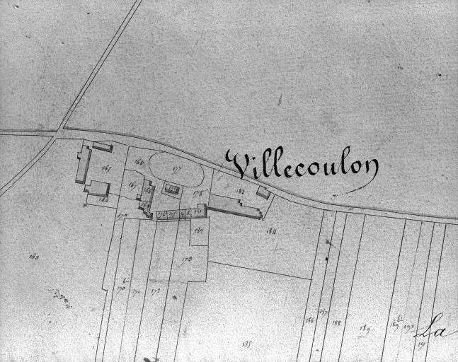 Plan cadastral, 1828 : Villecoulon.