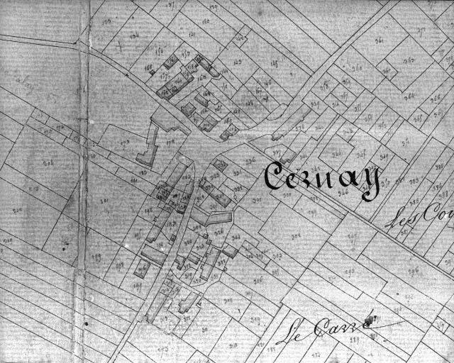 Plan cadastral, 1828 : Cernay.