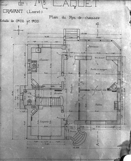 Plan du rez-de-chaussée.