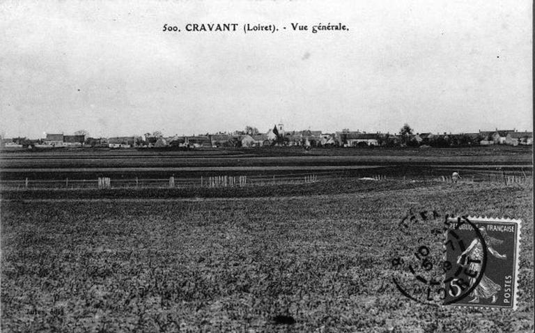 Vue générale du bourg au début du siècle.