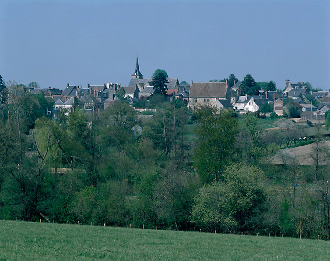 Vue du village prise du sud.