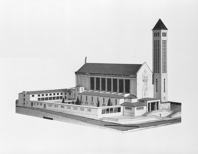 Maquette de la basilique, état actuel