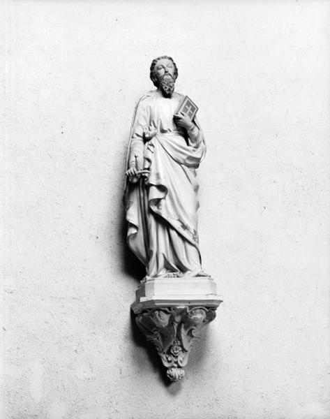 Ensemble de 3 statues : saint Joseph, saint Pierre, saint Paul