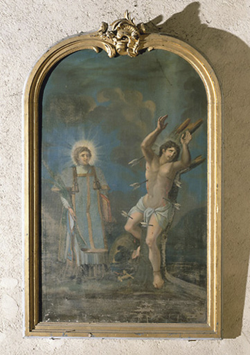 Tableau : saint Vincent et saint Sébastien