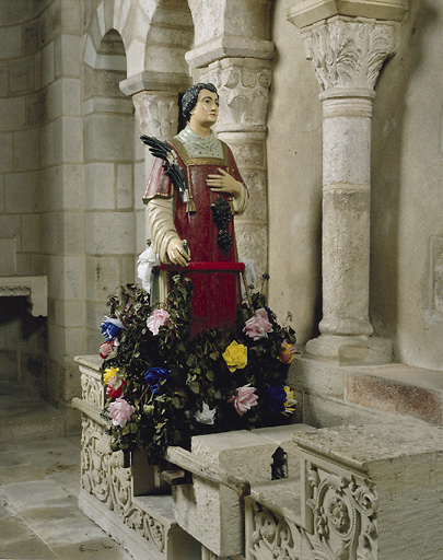 Statue de procession : saint Vincent