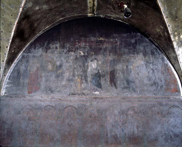 Galerie Notre-Dame de Sous-Terre, septième travée, mur sud : 12 septembre 1614. Le roi Louis XIII et la reine mère Marie de Médicis viennent à Chartres en dévotion.