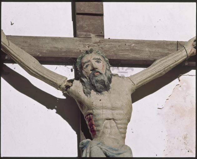 Détail de la figure du Christ.