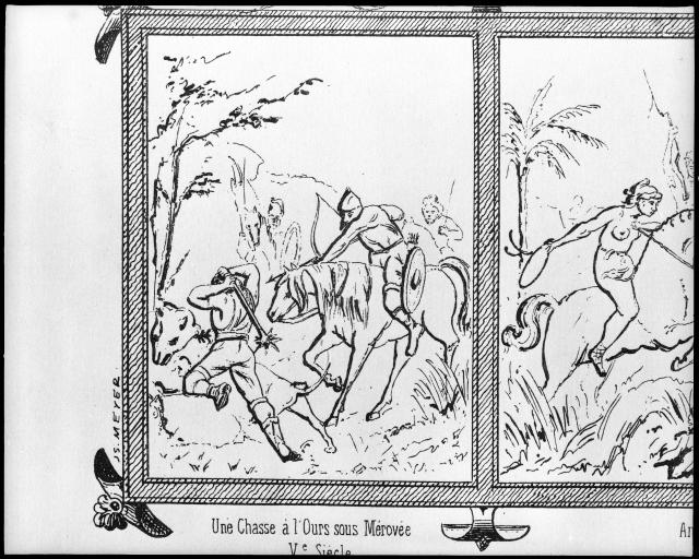 «Une chasse à l'ours sous Mérovée, Ve siècle».