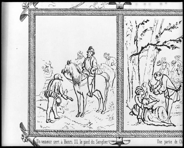 «Un veneur sert à Henri III le pied du sanglier».