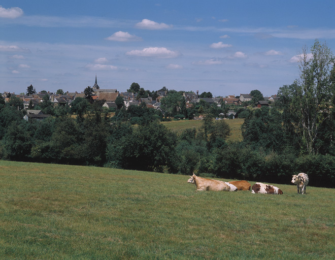 Vue du village prise du sud.